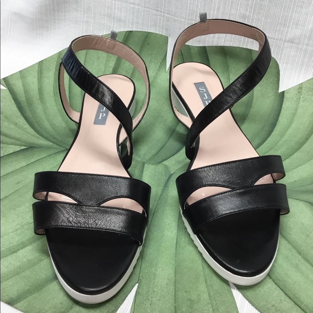 SJP Black Sandals Made in Italy